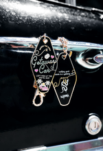 Karma Getaway Car T.S Motel Keychain
