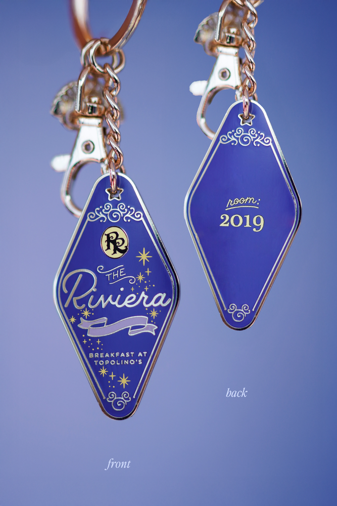 Riviera Resort Motel Keychain