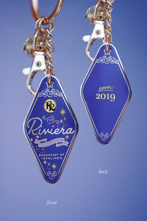 Riviera Resort Motel Keychain