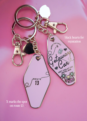 Getaway Car T.S Motel Keychain
