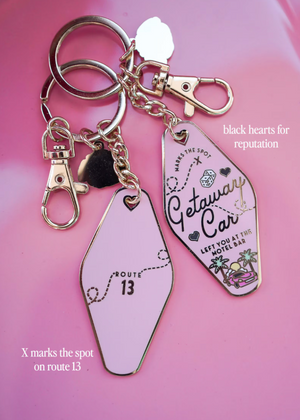 Getaway Car Taylor Swift Motel Keychain