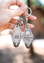 Folklore Cabin T.S Motel Keychain