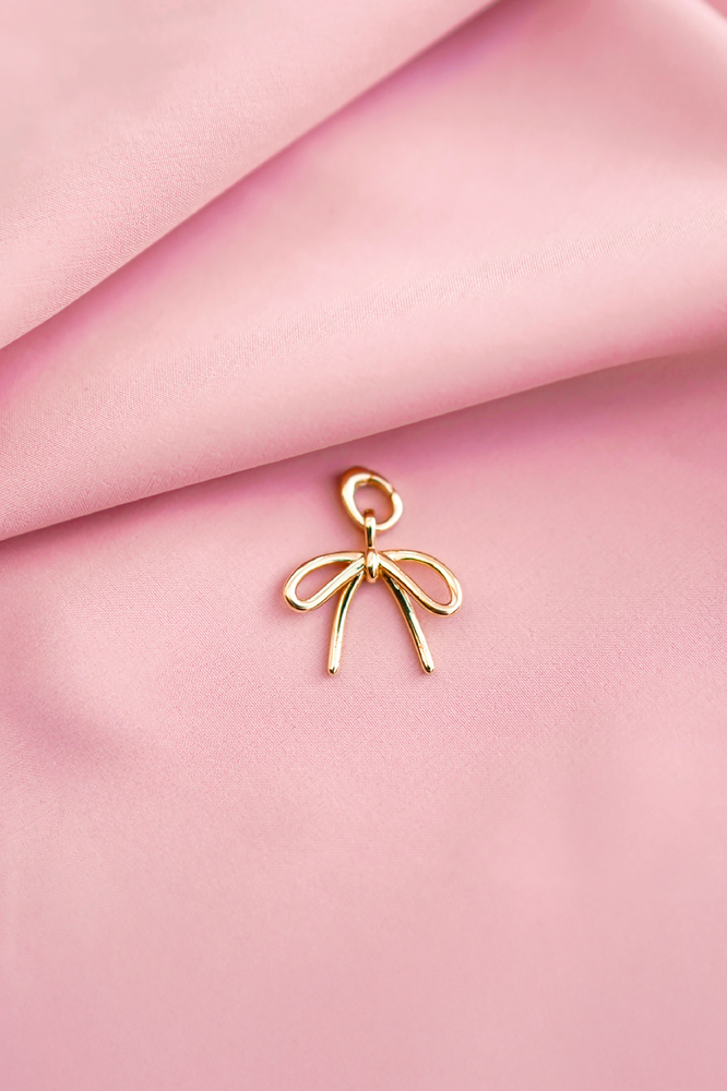 Bow 18k Gold Charm