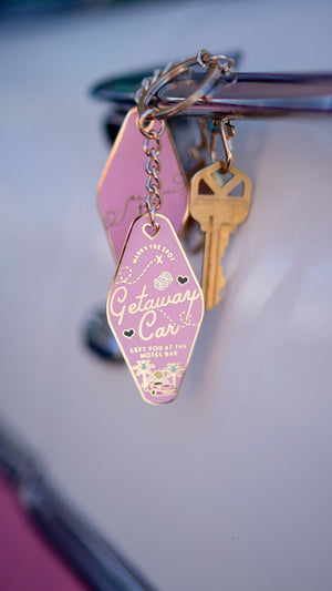 Getaway Car T.S Motel Keychain
