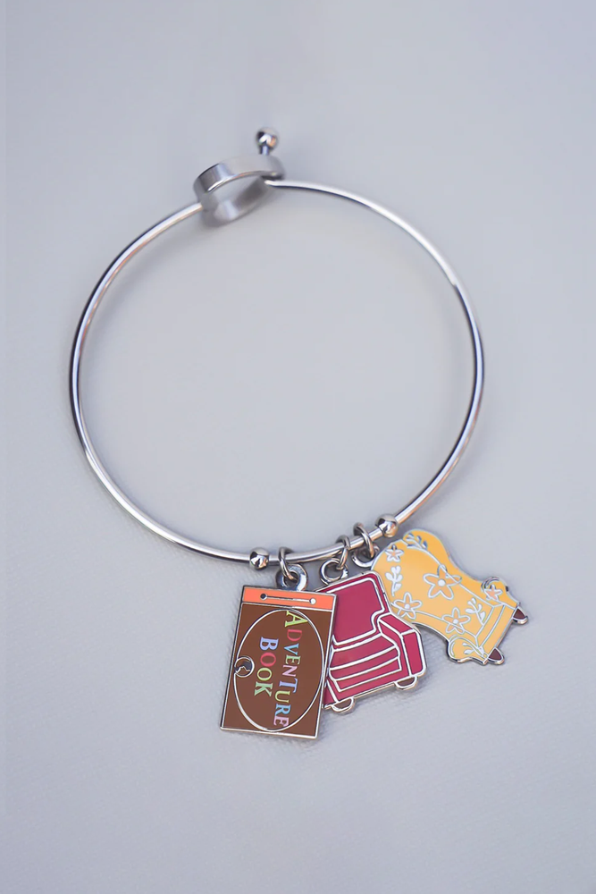Adventure is Out There Bangle Heart Clasp Bangle