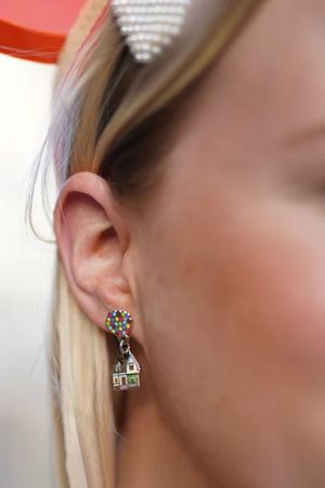Adventure is Out There! Gold Drop Earrings