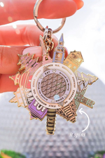 World Showcase Spinner Keychain
