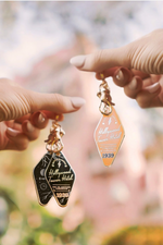 Hollywood Tower Hotel Motel Keychain