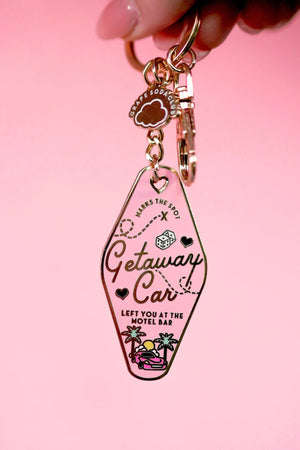 Getaway Car T.S Motel Keychain