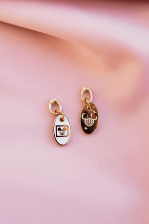 Disneyland Tag 18k Gold Charm
